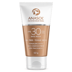 Anasol Protetor Solar Facial FPS30 - Base Média - 60 g