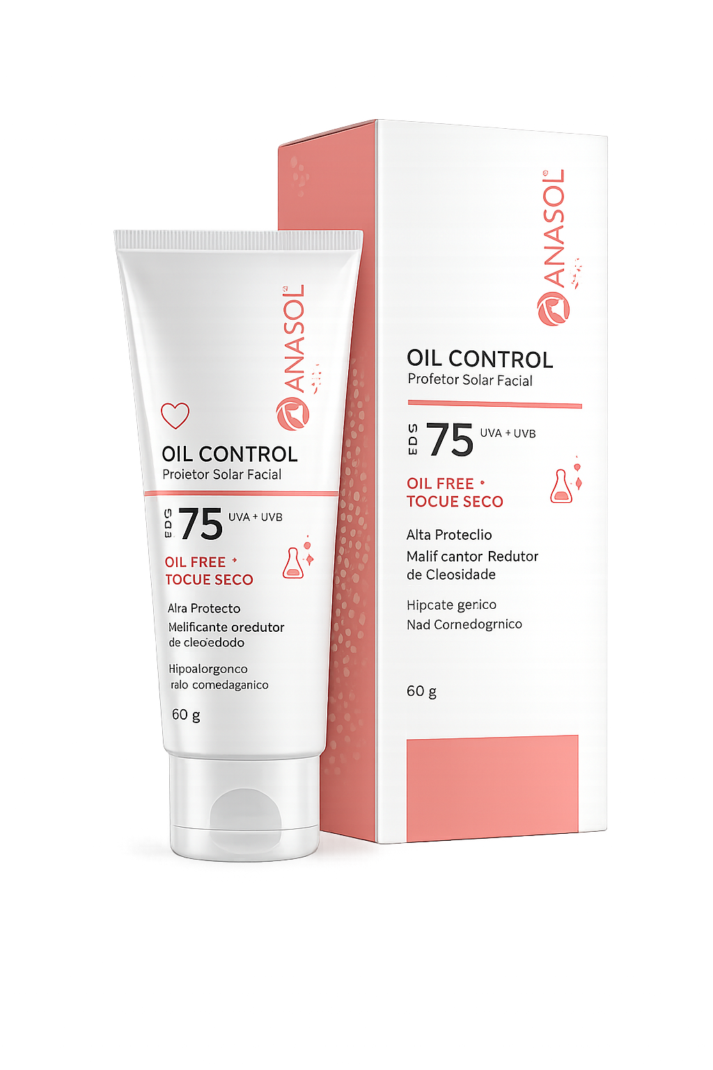 Protetor solar facial Anasol Oil Control Fps 75 60g