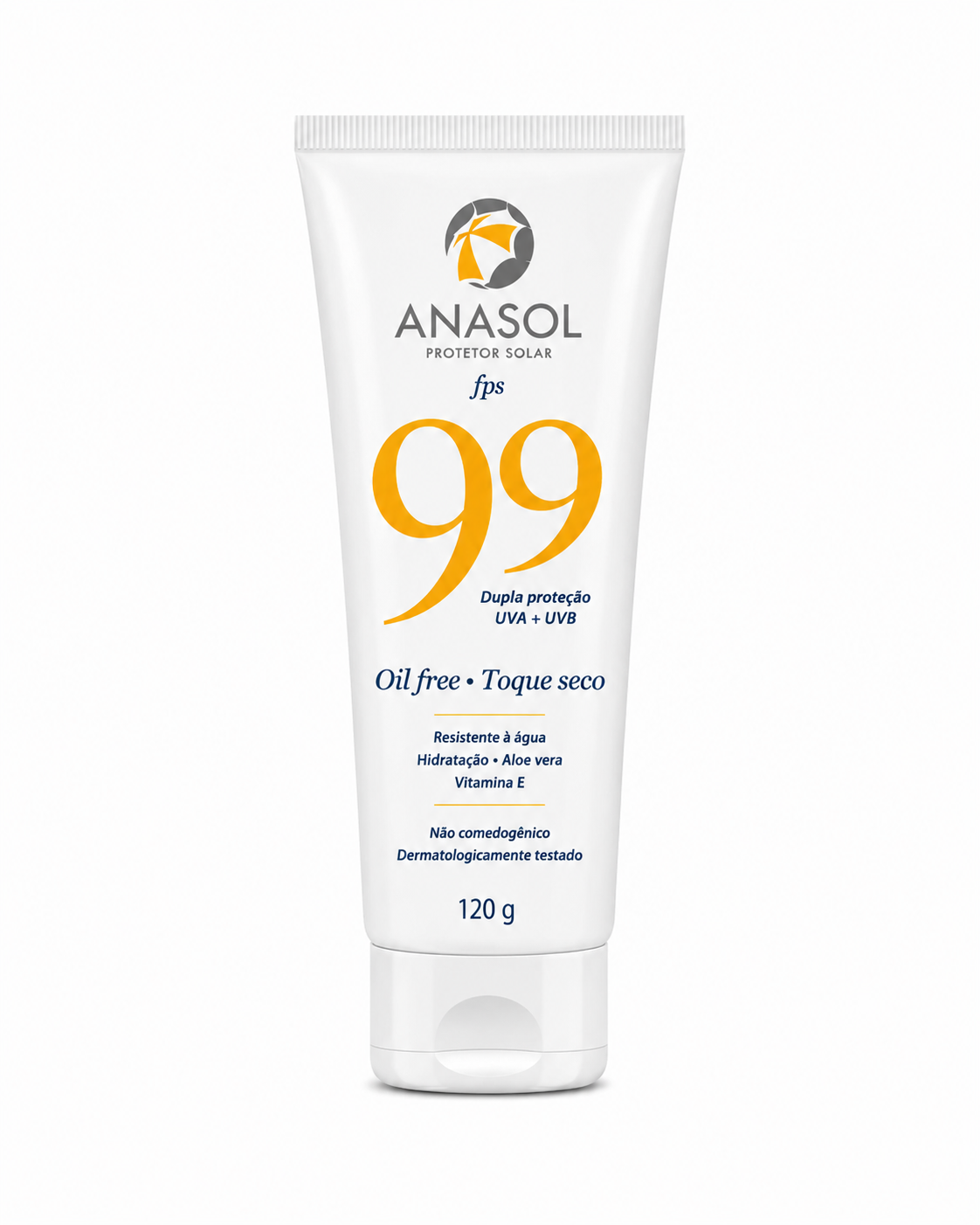 Protetor solar corporal Anasol resistente à água Fps 99 120g