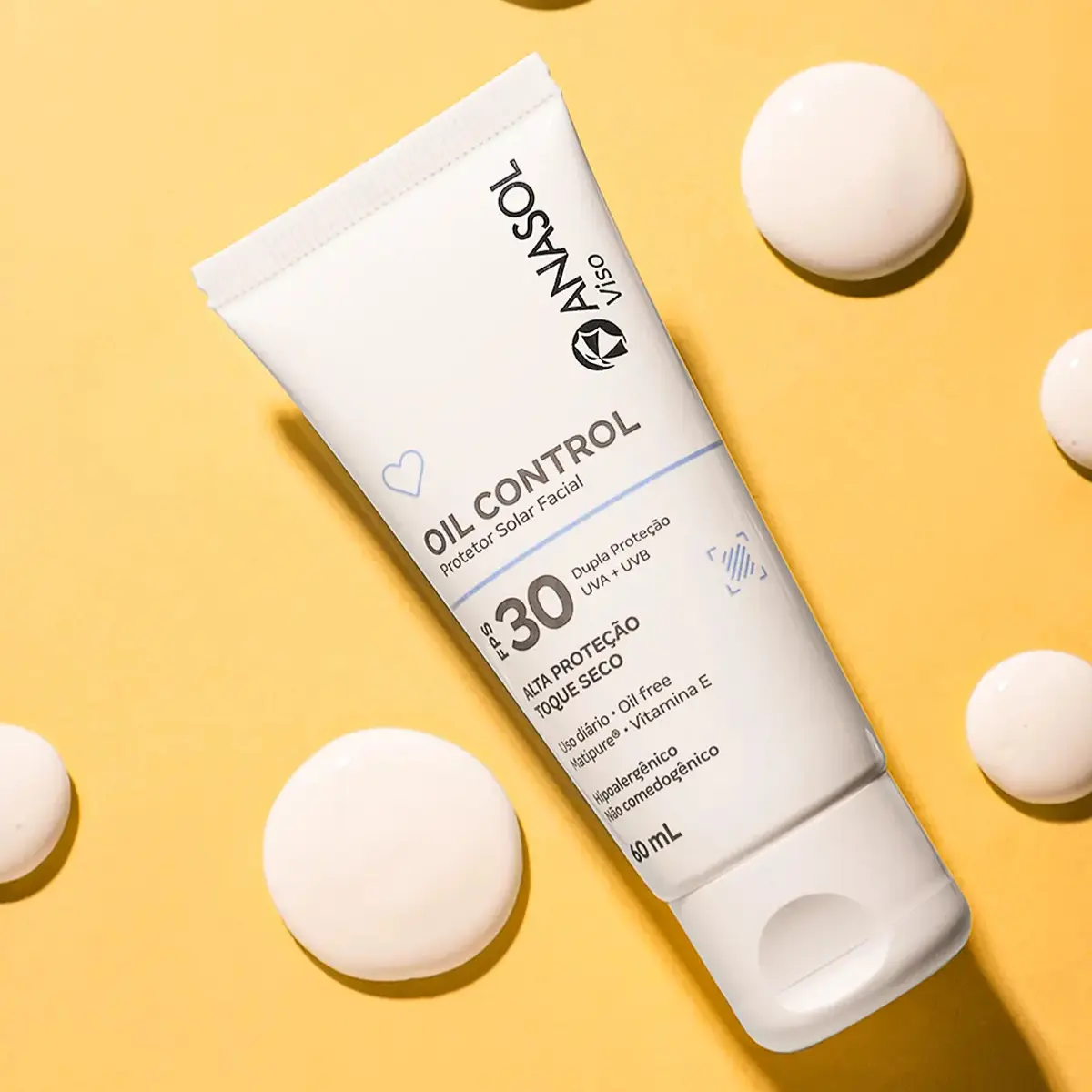 Protetor solar facial Anasol Viso Oil Control Fps 30 60g - Imagem 3