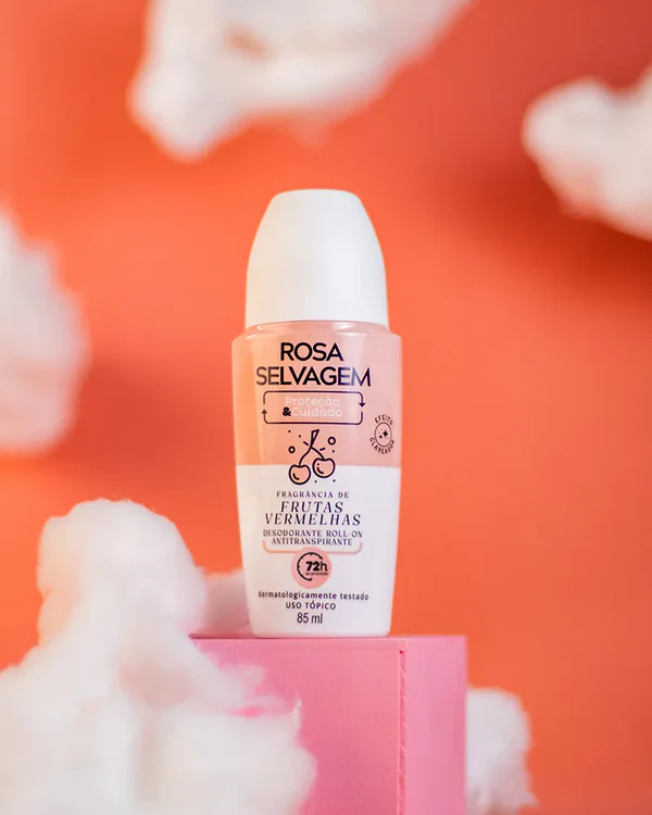 Desodorantes roll-on Rosa Selvagem frutas vermelhas 72h 85ml - Imagem 2