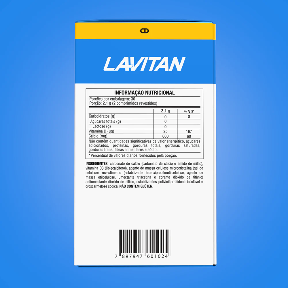 Lavitan Cálcio + Vitamina D 1.000 UI com 60 comprimidos - Imagem 4