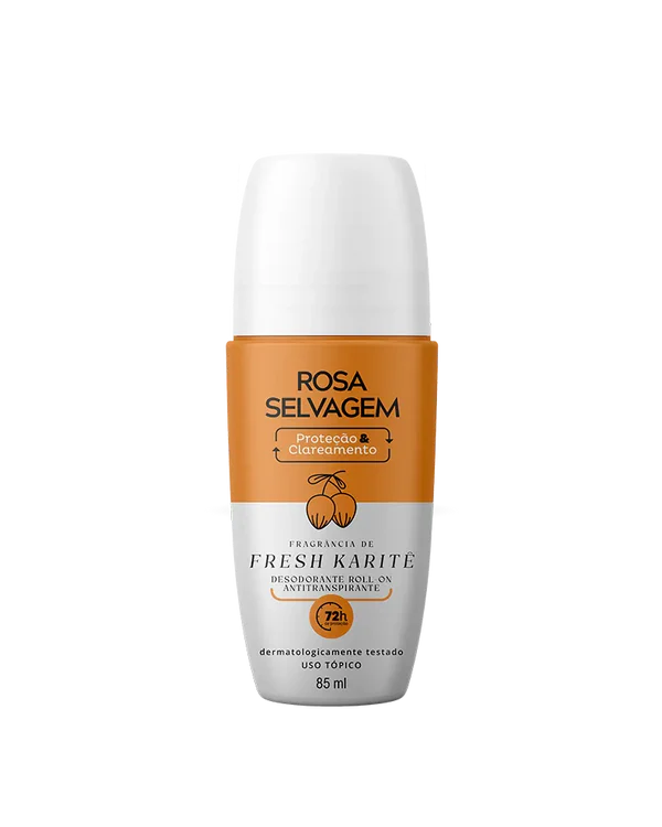 Desodorantes roll-on Rosa Selvagem Fresh Karité 72H 85ml