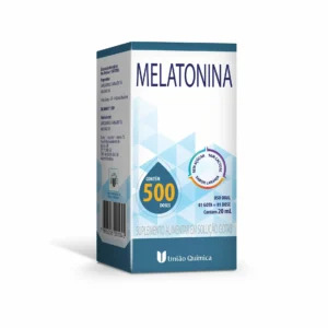 melatonina gotas uniao quimica 20ml 500 doses sono