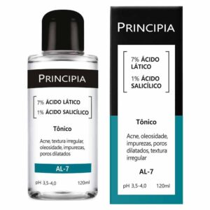 Tônico Facial Principia AL-7 Ácido Lático 7% e Ácido Salicílico 1% 120ml
