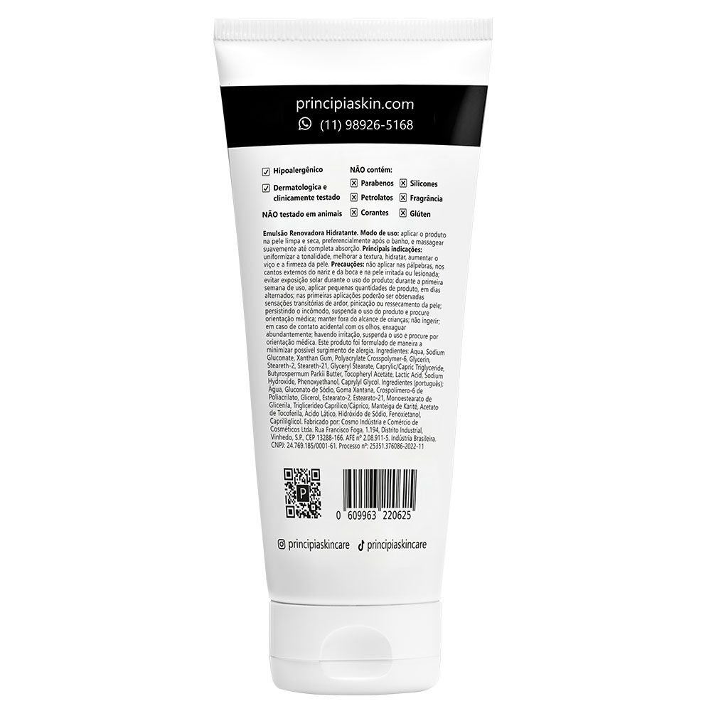 Emulsão Corporal Principia EC-01 Ácido Lático 200ml – Uniformização e Renovação da Pele - Imagem 2