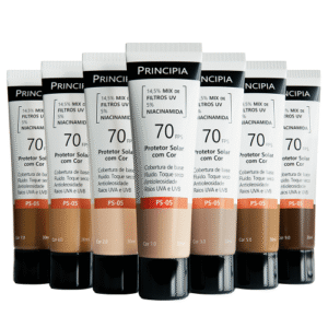 Protetor solar facial com cor Principia FPS 70 PS-05