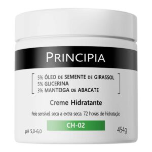 Creme Hidratante Principia CH-02 454g para pele seca e sensível