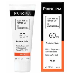 Protetor Solar Principia PS-01 FPS 60 Fluido Antioleosidade 40ml