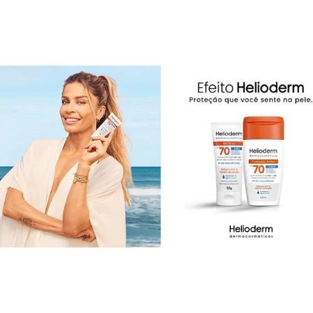 Protetor solar corporal Helioderm FPS 70 120ml - Imagem 4