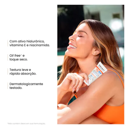 Protetor Solar Facial Helioderm Oil Free 3 em 1 FPS 70 50g - Imagem 2