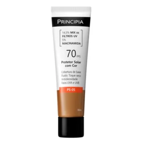 Protetor Solar Facial com Cor PS-05 FPS 70 Principia 30ml