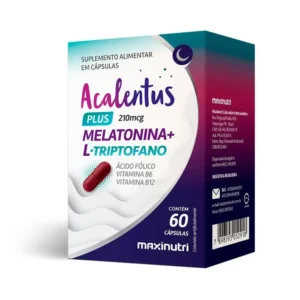 Acalentus Plus Melatonina + L-Triptofano 60 Cápsulas – Maxinutri