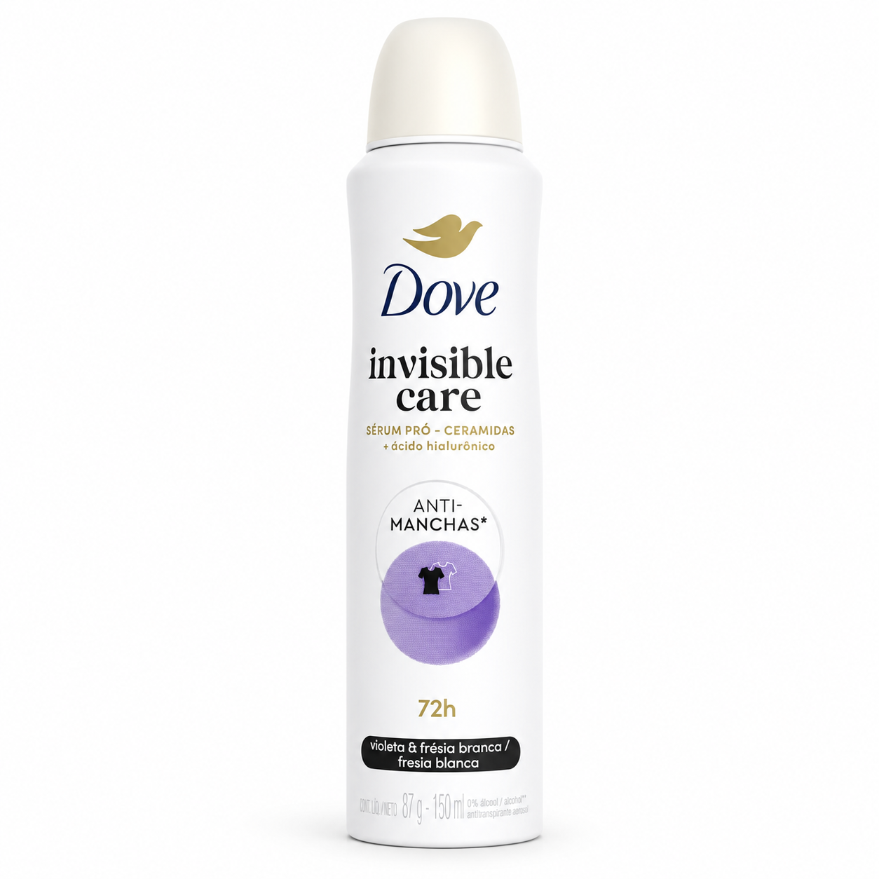 Desodorante aerosol Dove Invisible Care 72h 150ml