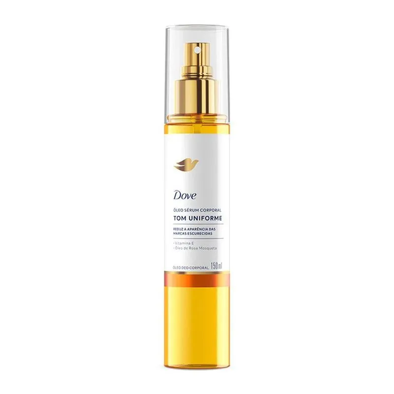 Dove Óleo Sérum Corporal Tom Uniforme Vitamina E e Óleo de Rosa Mosqueta 150ml