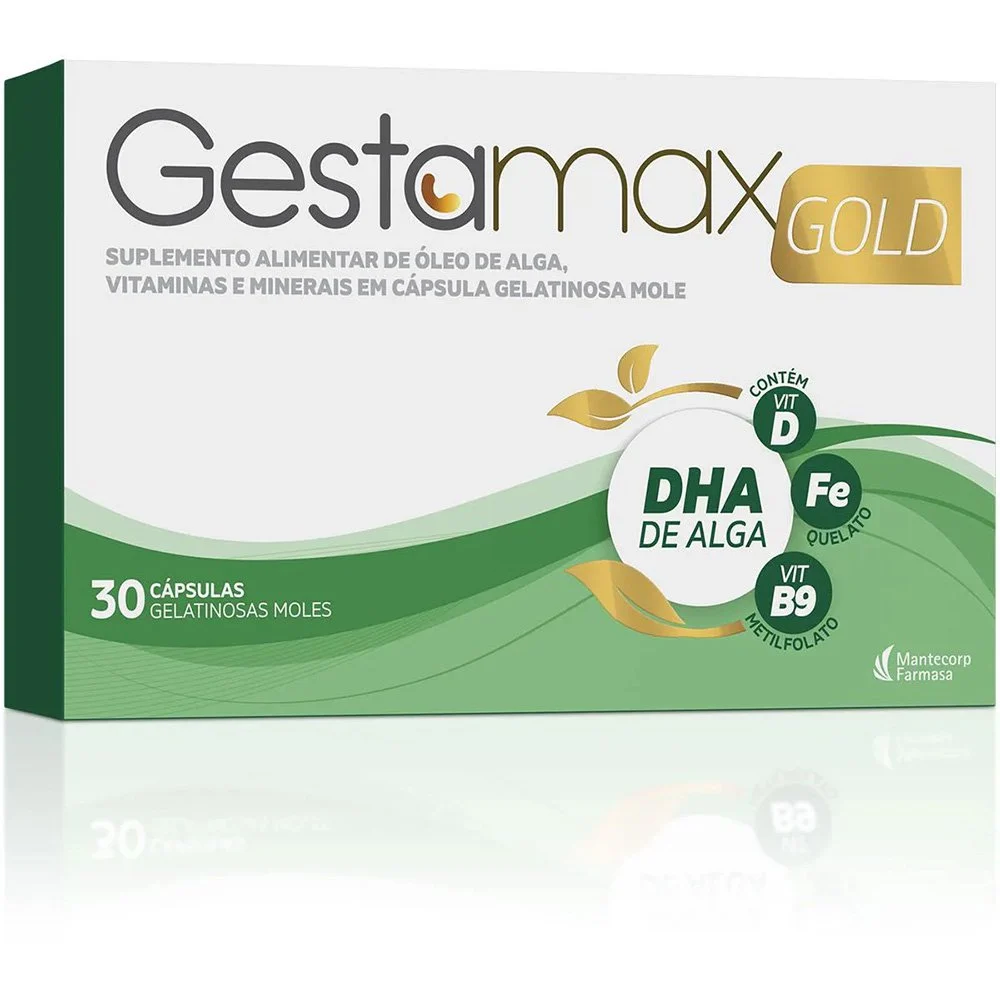 Gestamax Gold DHA de Alga 30 Cápsulas Moles