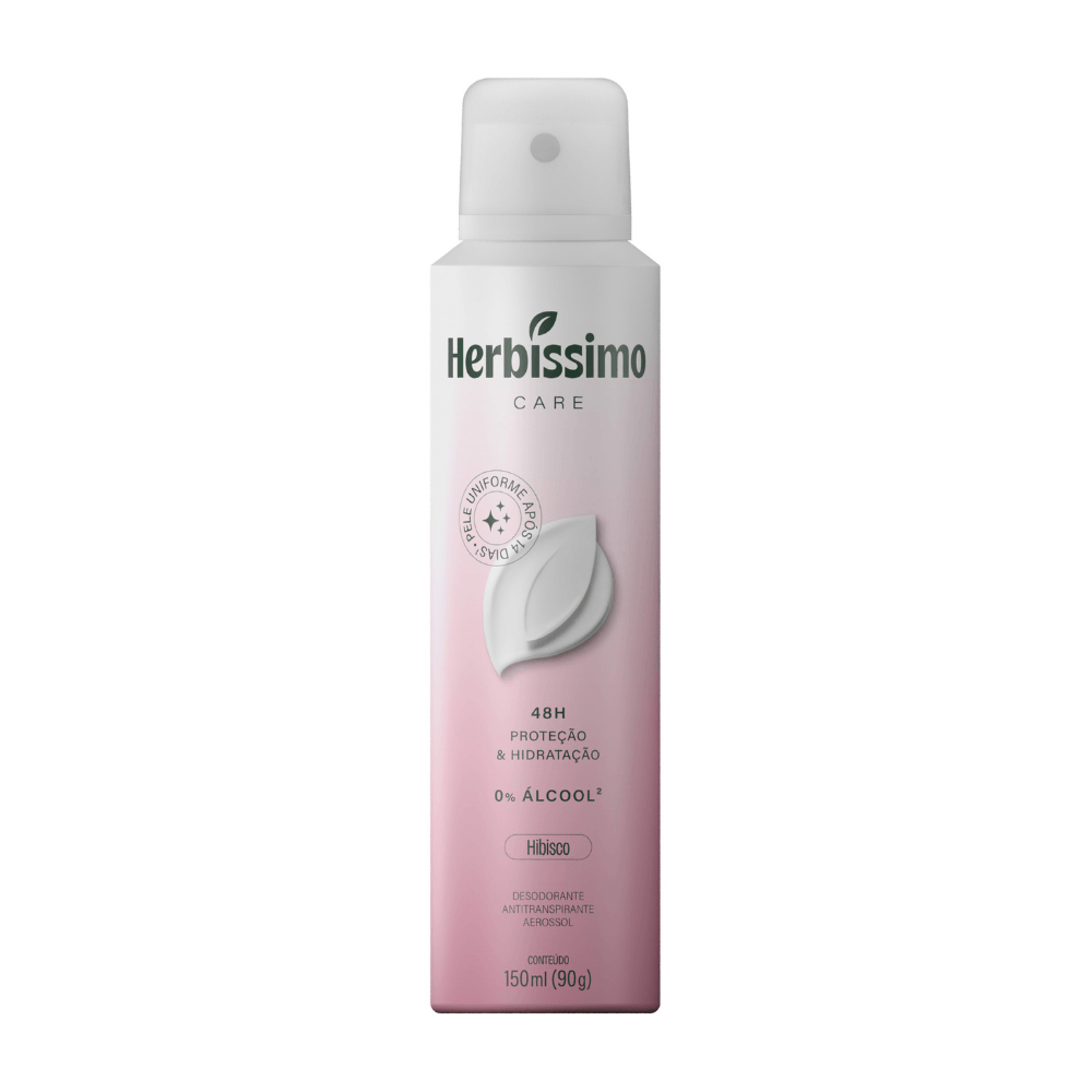 Desodorante aerosol Herbíssimo care Hibisco 48h 150 ml