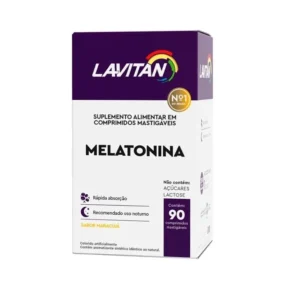 Melatonina Lavitan Morango 90 Comprimidos Mastigáveis – Cimed