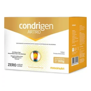 Condrigen Artro Colágeno Tipo I e II Sachê 30x10g Frutas Amarelas Maxinutri