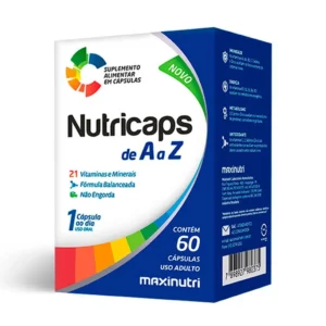 Nutricaps A-Z Polivitamínico 100% IDR 60 Cápsulas Maxinutri