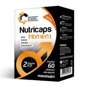 Nutricaps Homem Polivitamínico Masculino 60 Cápsulas Maxinutri