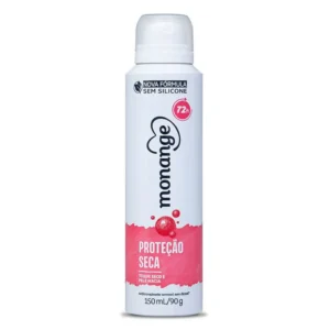 Desodorante aerosol monange proteção seca Feminino 48h 150 ml