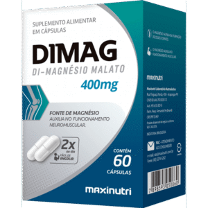 Dimag Dimagnésio Malato 400mg 60 Cápsulas Maxinutri