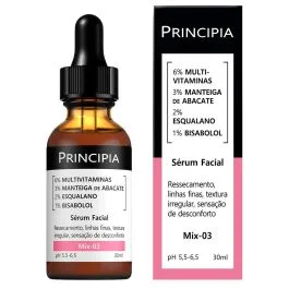 Sérum Facial Principia Mix-03 Multivitaminas + Manteiga de Abacate + Esqualano + Bisabolol 30ml