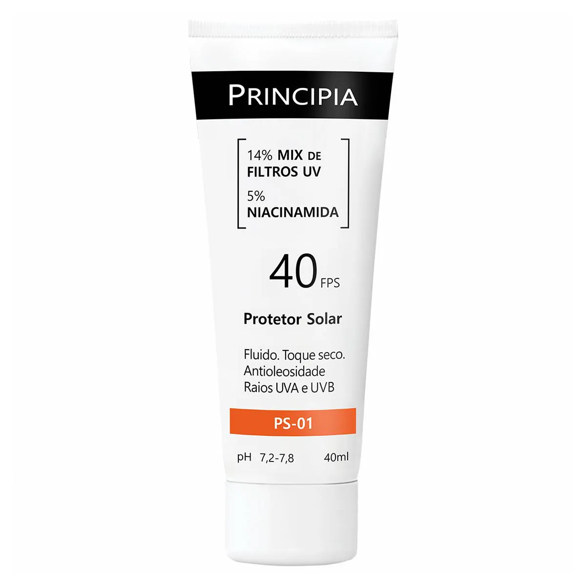 Protetor Solar Principia PS-01 FPS 40 Fluido Antioleosidade 40ml