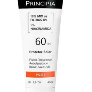 Protetor Solar Principia PS-01 FPS 60 Fluido Antioleosidade 40ml