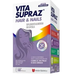 Vita Supraz Hair & Nails 60 Cápsulas União Química