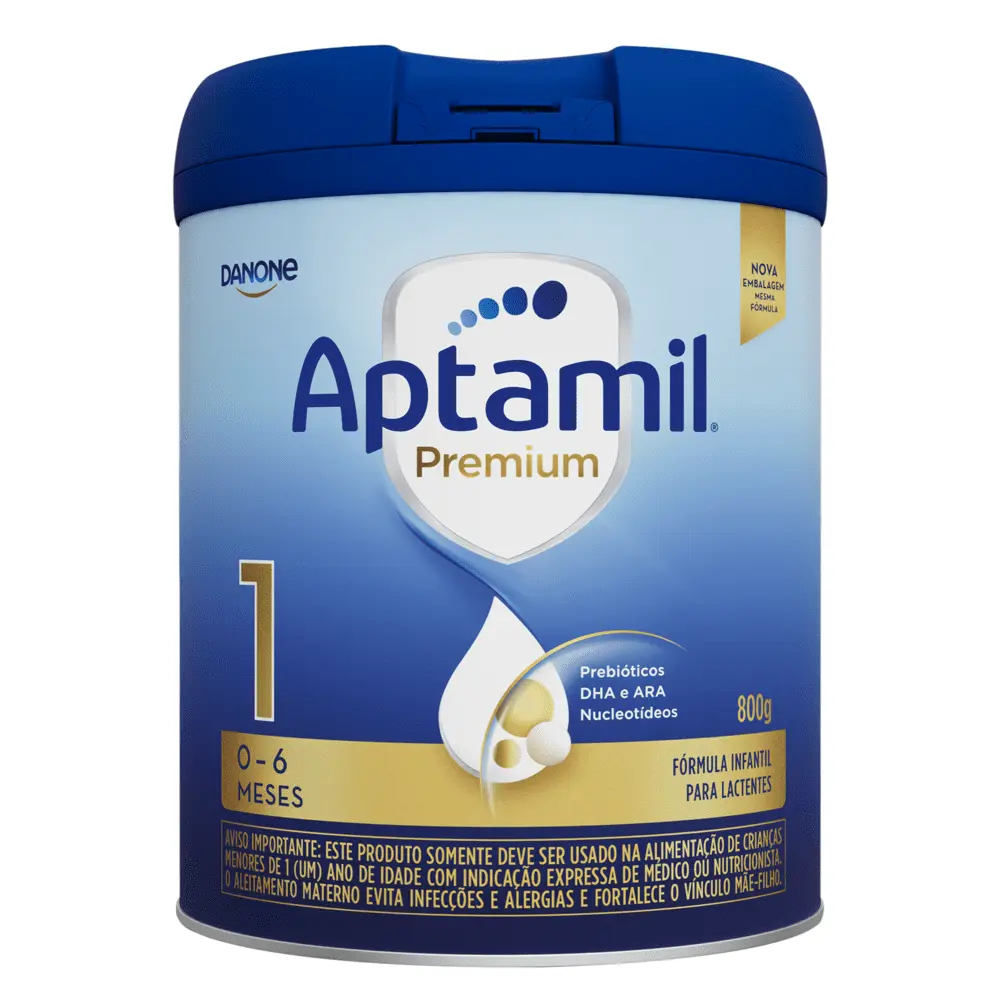 Fórmula Infantil Aptamil Premium 1 Danone 800g (0 a 6 meses)