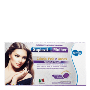 Suplevit Mulher Cabelos Pele e Unhas Cápsulas EMS