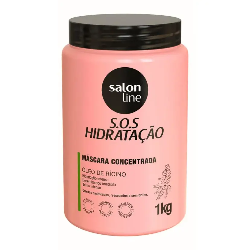 Máscara De Hidratação Cabelo S.O.S Salon Line 1Kg