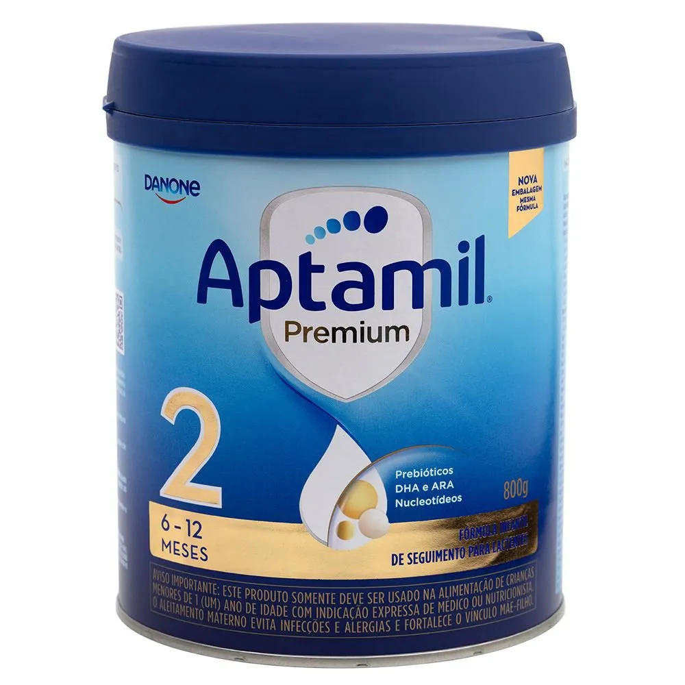 Fórmula Infantil de Seguimento Aptamil Premium 2 Danone 800g (6 a 12 meses)