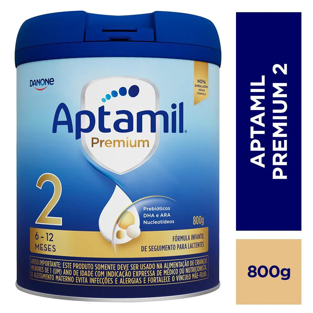 Fórmula Infantil de Seguimento Aptamil Premium 2 Danone 800g (6 a 12 meses) - Imagem 2