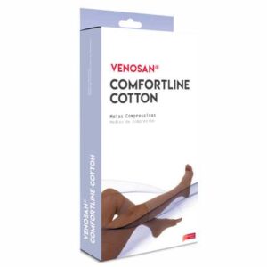 Meia de Compressão Venosan Comfortline Cotton AD Bege 3/4 Ponteira Aberta