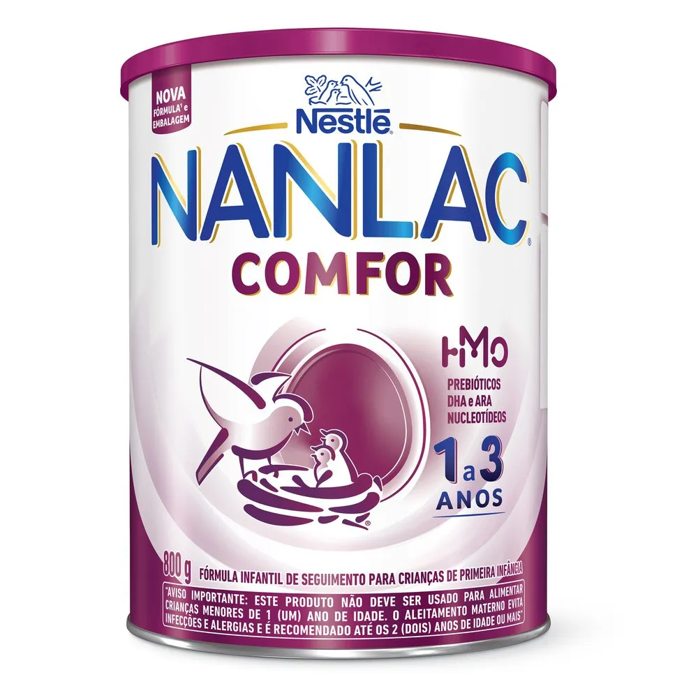 Fórmula Infantil de Seguimento NANLAC Comfor Nestlé 800g (1 a 3 anos)