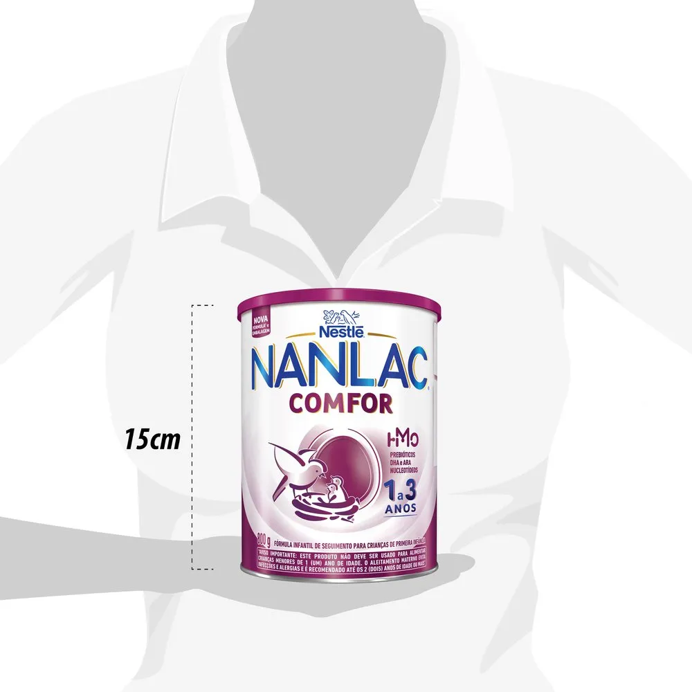 Fórmula Infantil de Seguimento NANLAC Comfor Nestlé 800g (1 a 3 anos) - Imagem 4