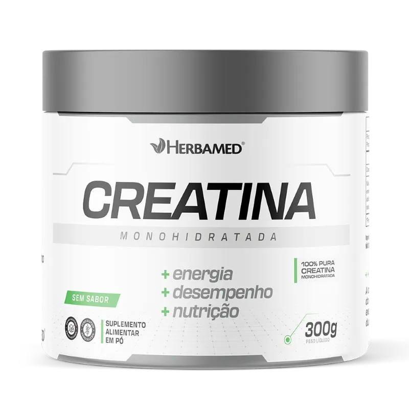 Creatina Monohidratada Herbamed 300 g Sem Sabor