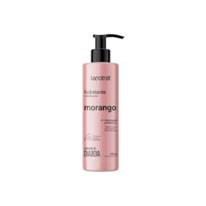 Hidratante de Morango com Prebióticos Labotrat Dia a Dia para rosto e corpo 190 ml
