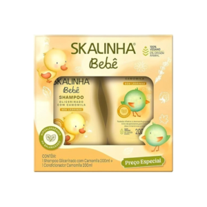 Kit Shampoo e Condicionador Skalinha Bebê Camomila 2x200 ml