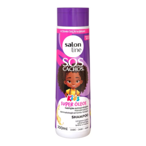 Shampoo S.O.S Cachos Kids Super Óleos Salon Line 300 ml